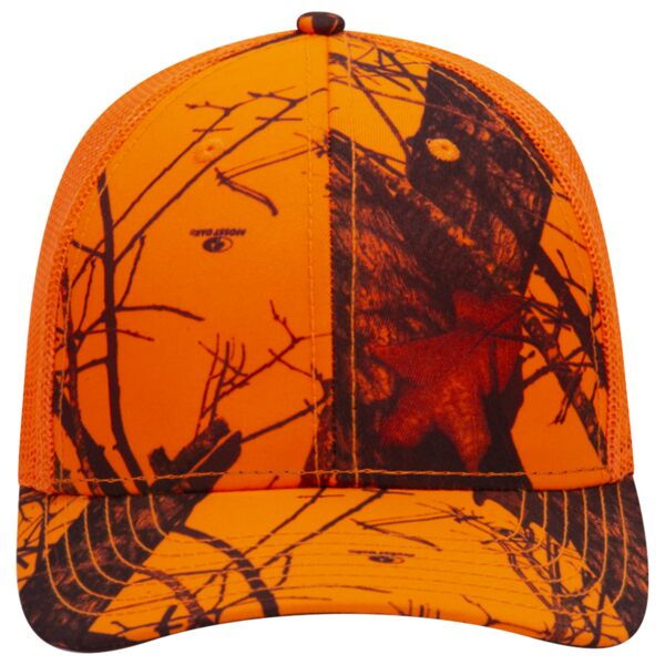 OTTO CAP Mossy Oak Camouflage Superior Polyester Twill 6 Panel Low Profile Mesh Back Baseball Cap Thumbnail