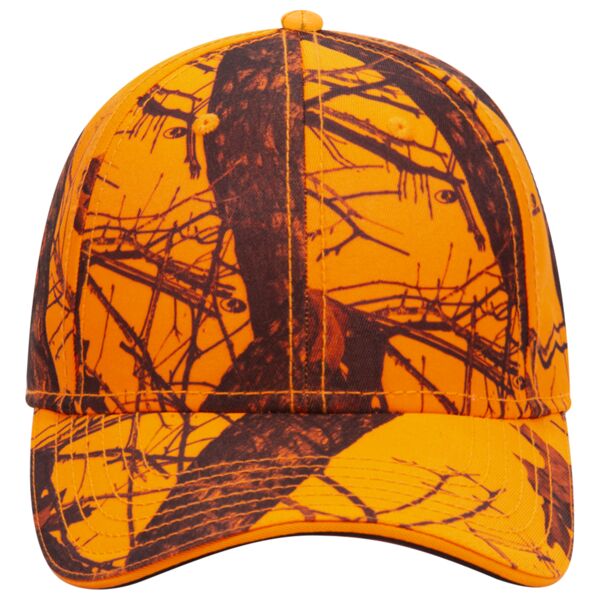OTTO CAP Mossy Oak Camouflage Superior Polyester Twill Sandwich Visor 6 Panel Low Profile Baseball Cap Thumbnail