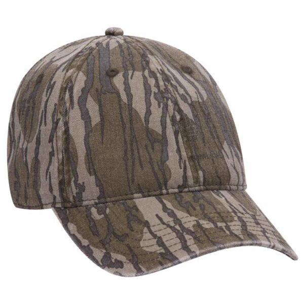 OTTO CAP Mossy Oak Camouflage Garment Washed Superior Cotton Twill 6 Panel Low Profile Baseball Cap Thumbnail